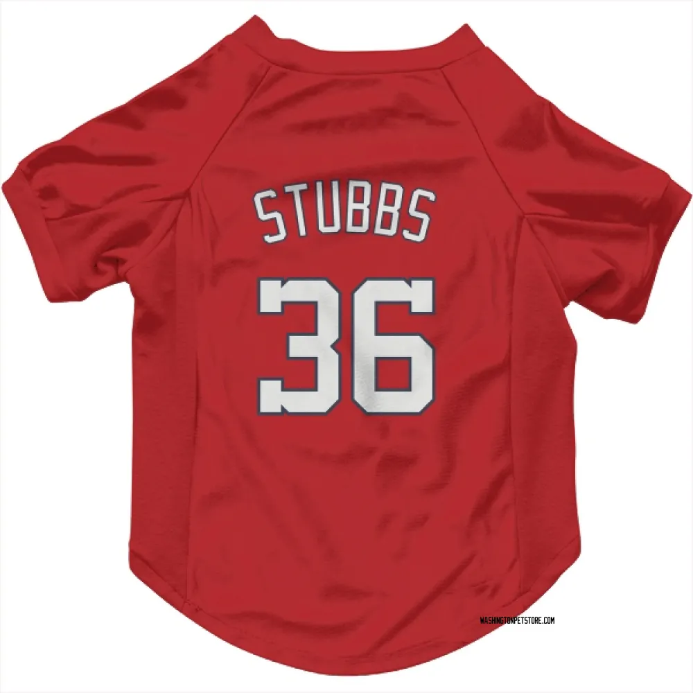 Washington Nationals CJ Stubbs Red Pet Jersey for Dog & Cat