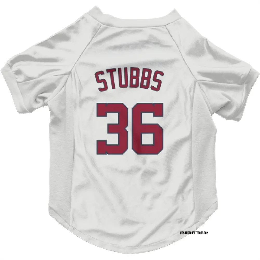 Washington Nationals CJ Stubbs White Pet Jersey for Dog & Cat
