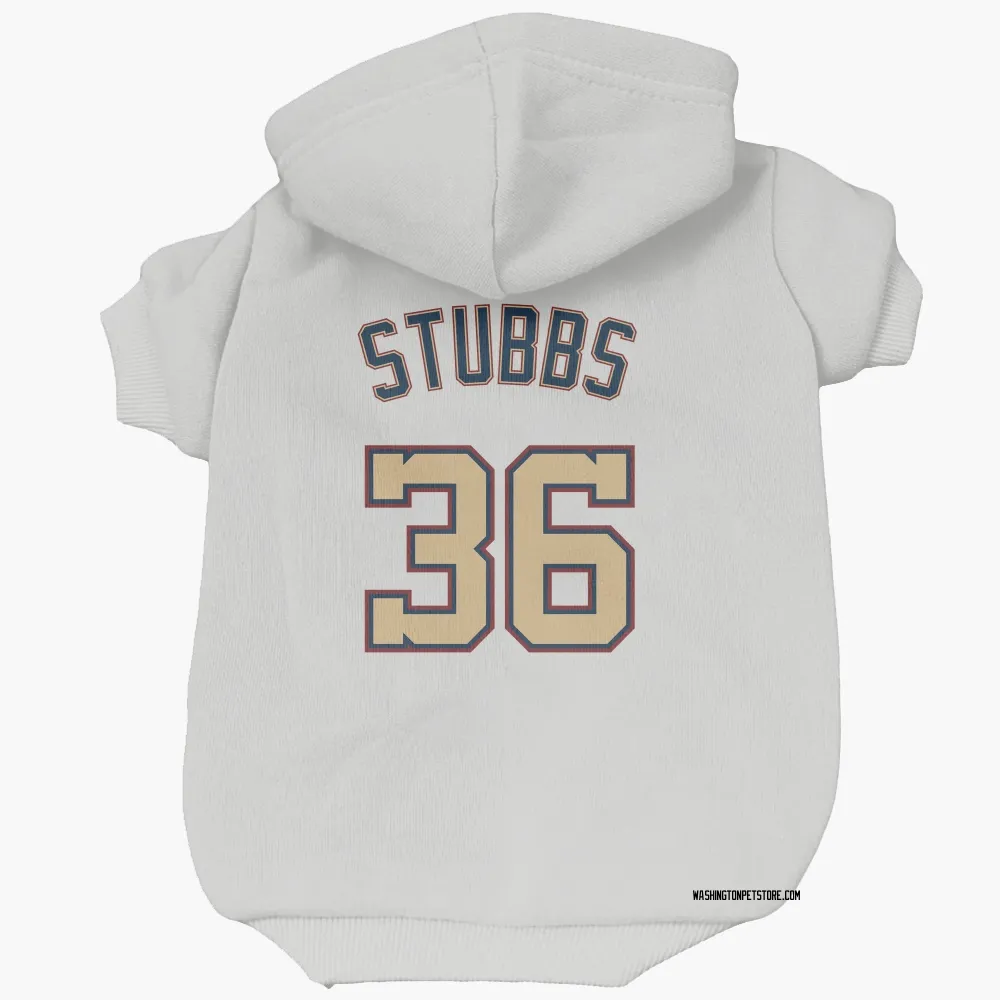 Washington Nationals CJ Stubbs White/Gold Pet Hoodie for Dog & Cat