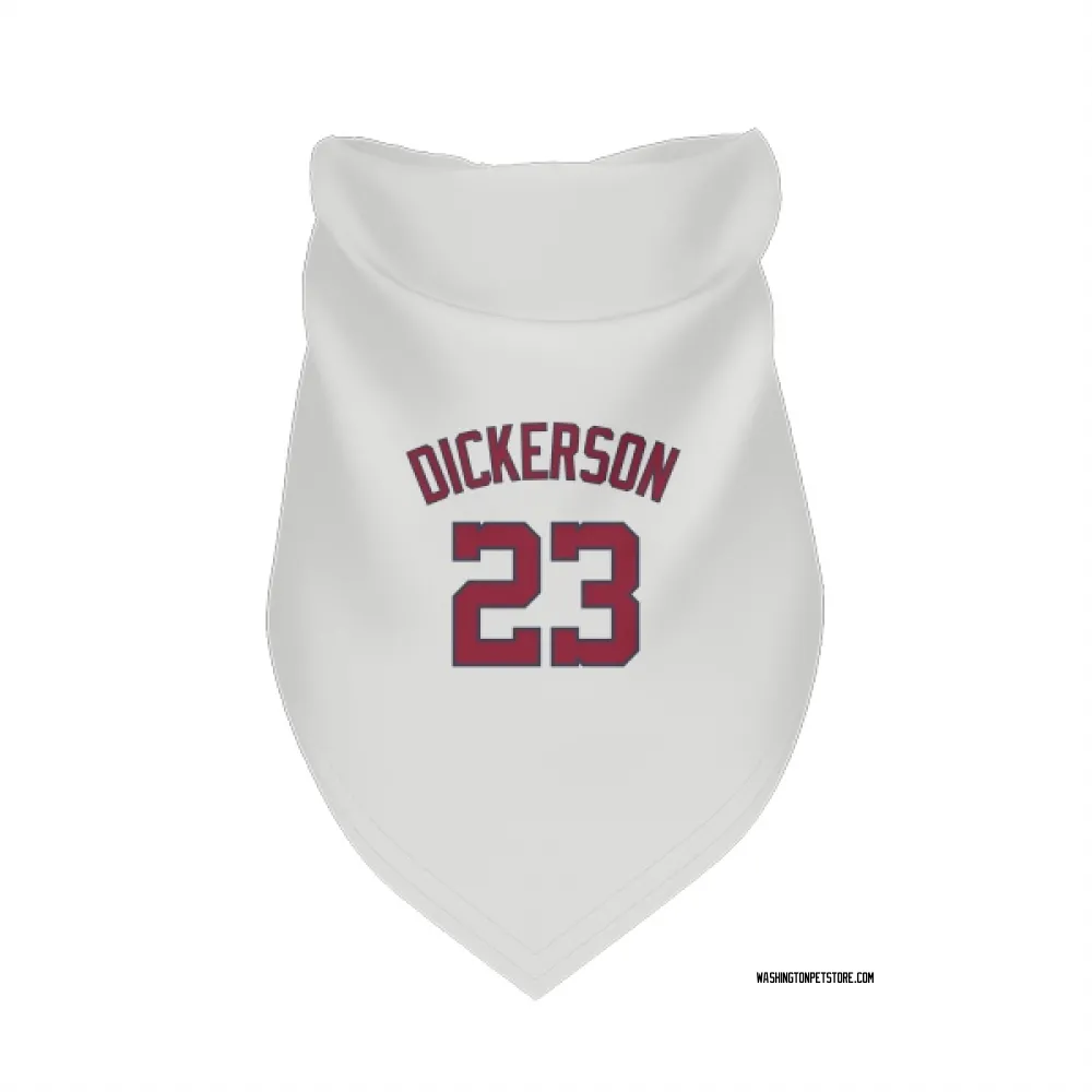 Washington Nationals Corey Dickerson White Pet Bandana for Dog & Cat