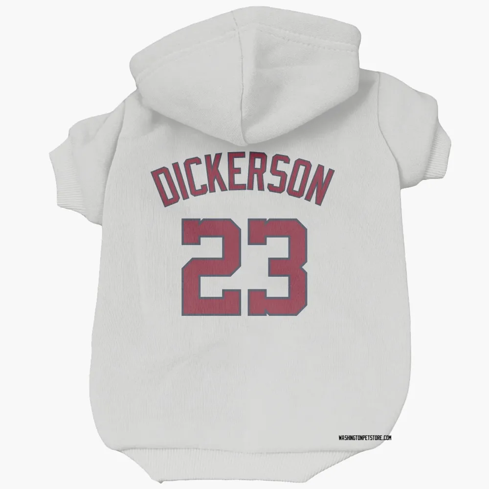Washington Nationals Corey Dickerson White Pet Hoodie for Dog & Cat