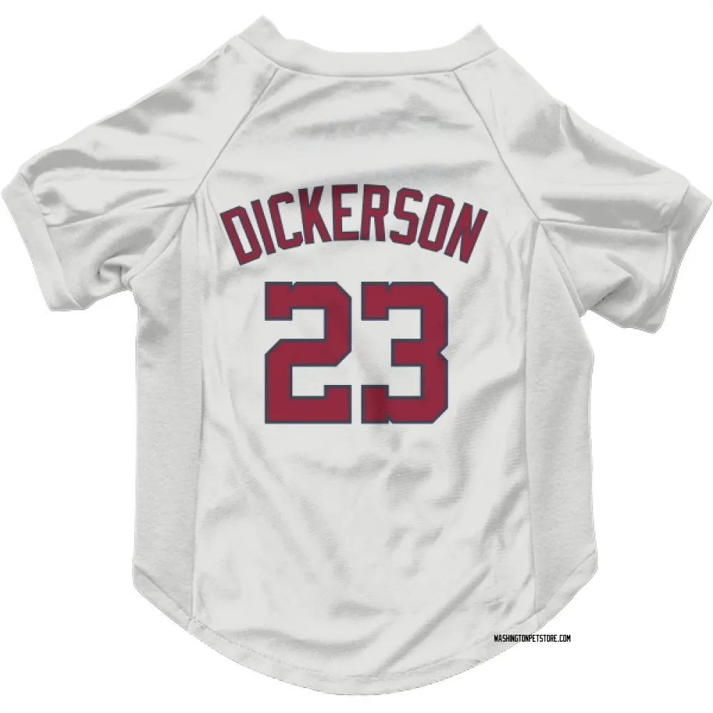 Washington Nationals Corey Dickerson White Pet Jersey for Dog & Cat