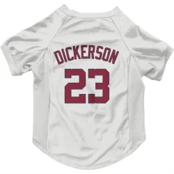 Washington Nationals Corey Dickerson White Pet Jersey for Dog & Cat