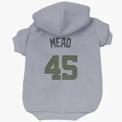 Washington Nationals Curtis Mead Gray Pet Hoodie for Dog & Cat