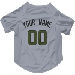 Washington Nationals Custom Gray Pet Jersey for Dog & Cat