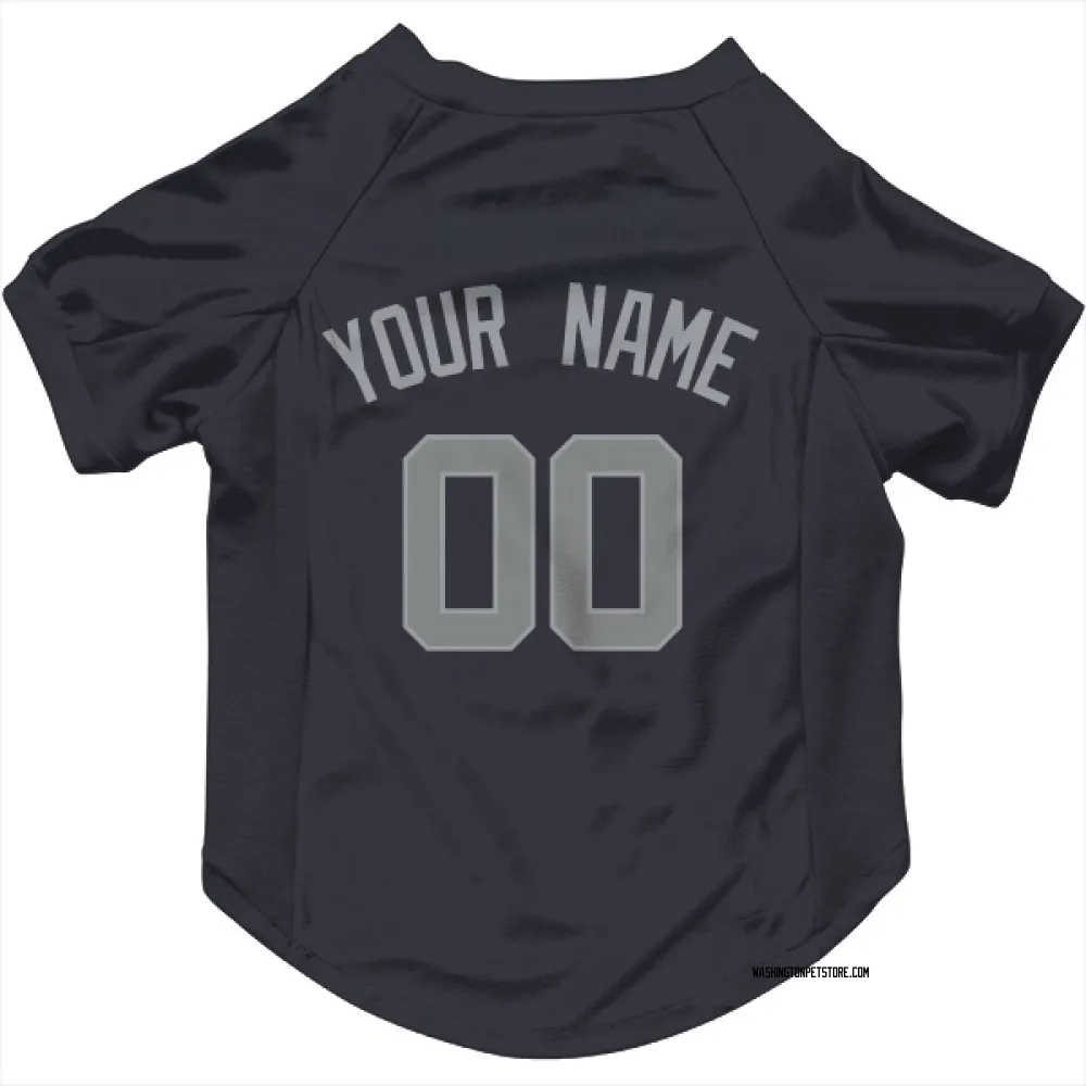 Washington Nationals Custom Navy Gray Pet Jersey for Dog & Cat