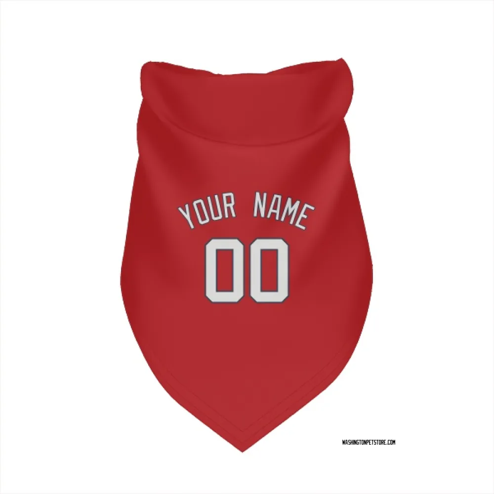 Washington Nationals Custom Red Pet Bandana for Dog & Cat