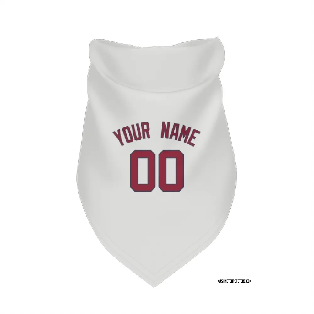 Washington Nationals Custom White Pet Bandana for Dog & Cat