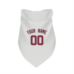 Washington Nationals Custom White Pet Bandana for Dog & Cat