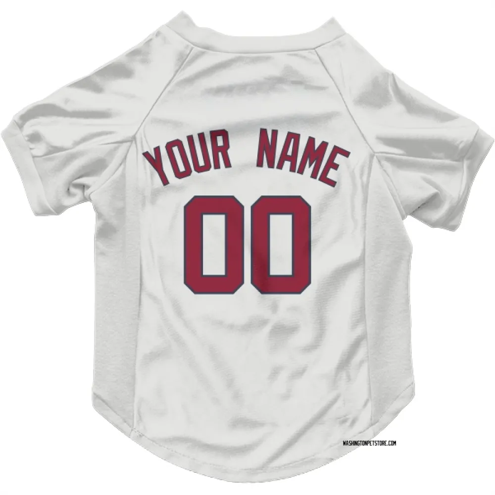 Washington Nationals Custom White Pet Jersey for Dog & Cat