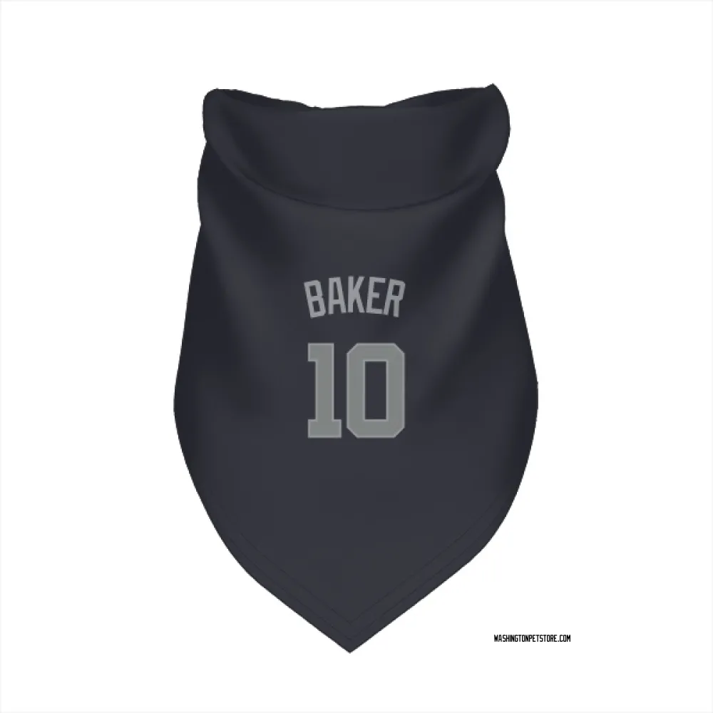 Washington Nationals Darren Baker Navy Gray Pet Bandana for Dog & Cat