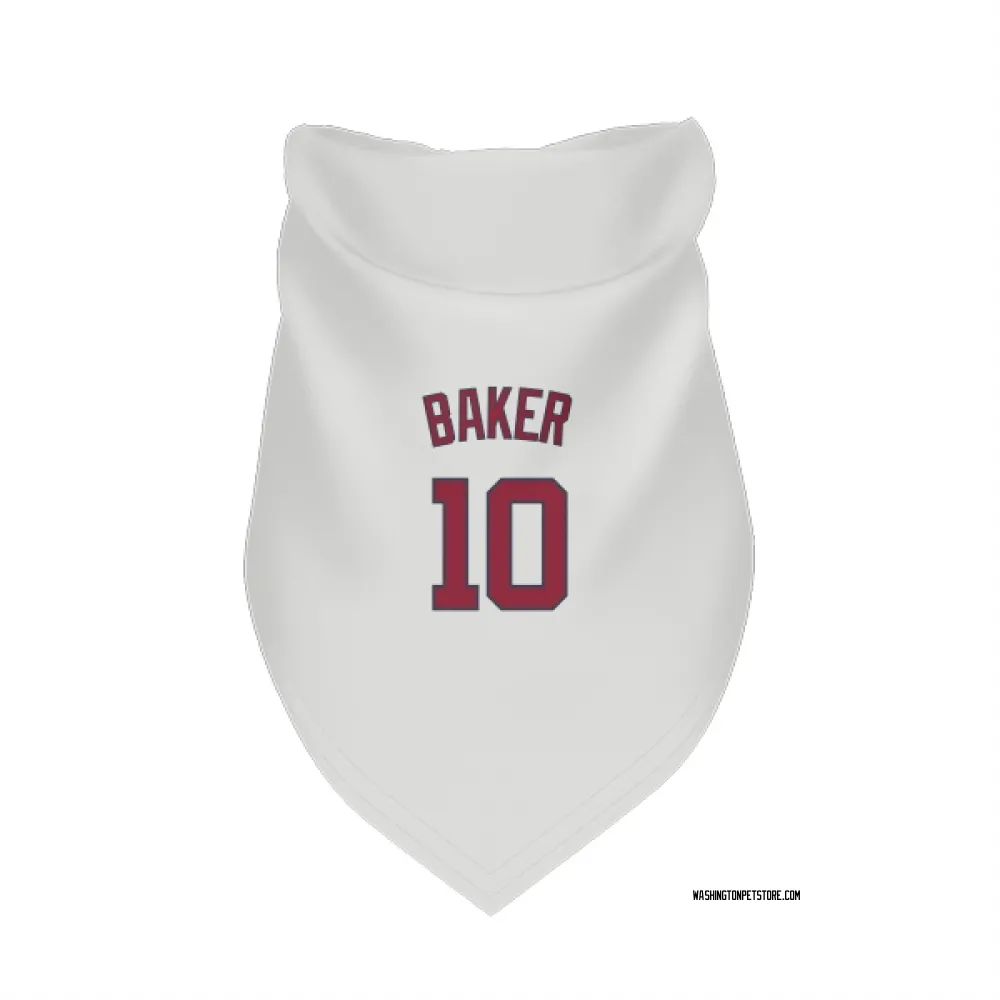 Washington Nationals Darren Baker White Pet Bandana for Dog & Cat