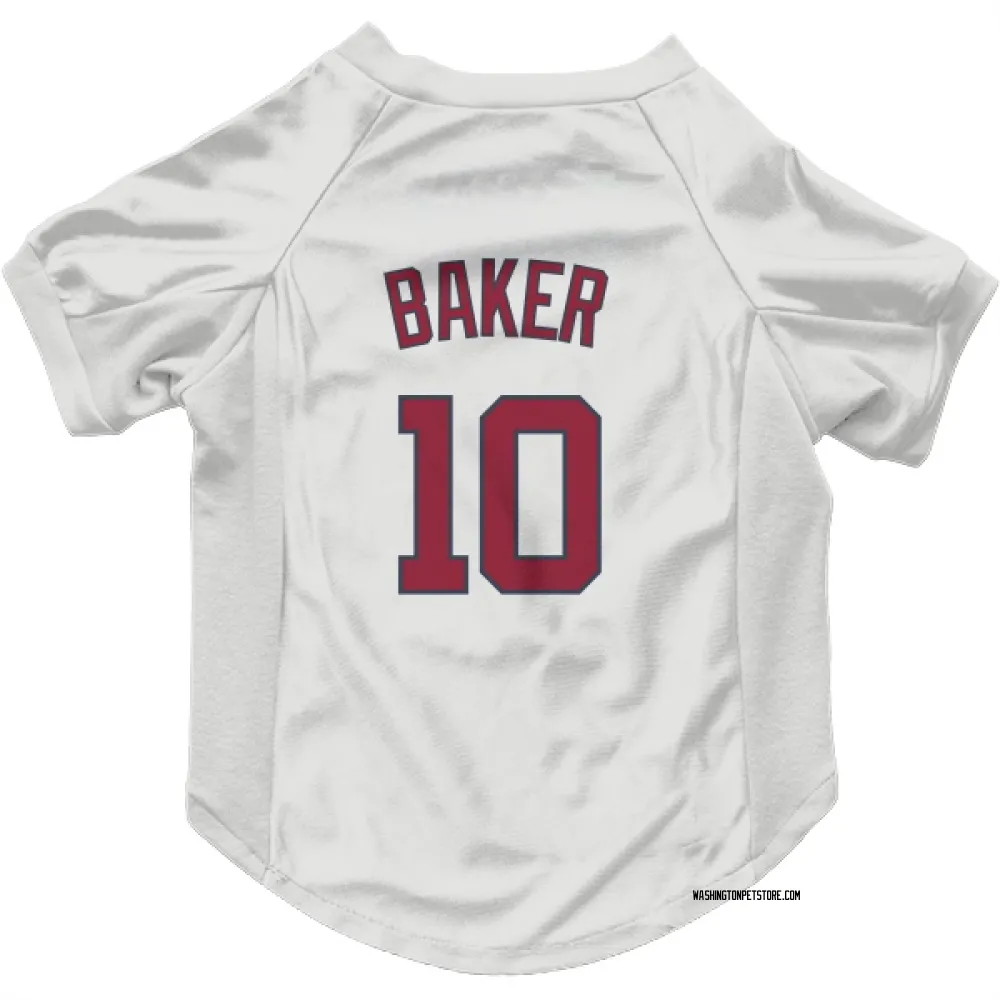 Washington Nationals Darren Baker White Pet Jersey for Dog & Cat