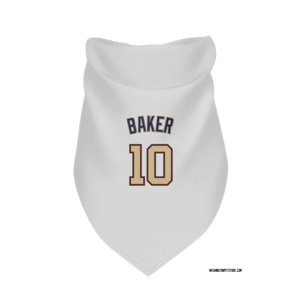Washington Nationals Darren Baker White/Gold Pet Bandana for Dog & Cat