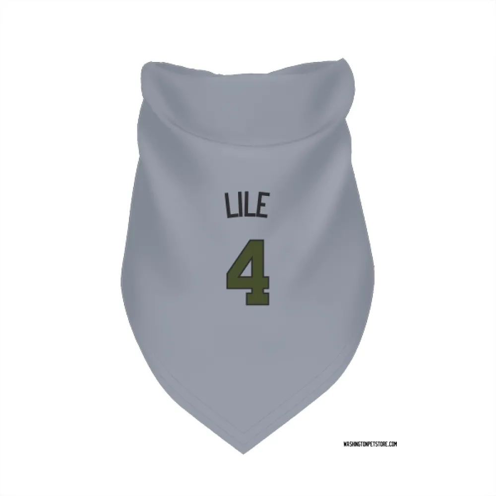 Washington Nationals Daylen Lile Gray Pet Bandana for Dog & Cat