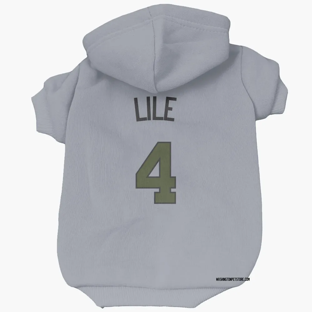 Washington Nationals Daylen Lile Gray Pet Hoodie for Dog & Cat