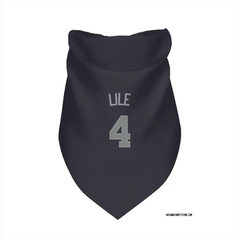 Washington Nationals Daylen Lile Navy Gray Pet Bandana for Dog & Cat