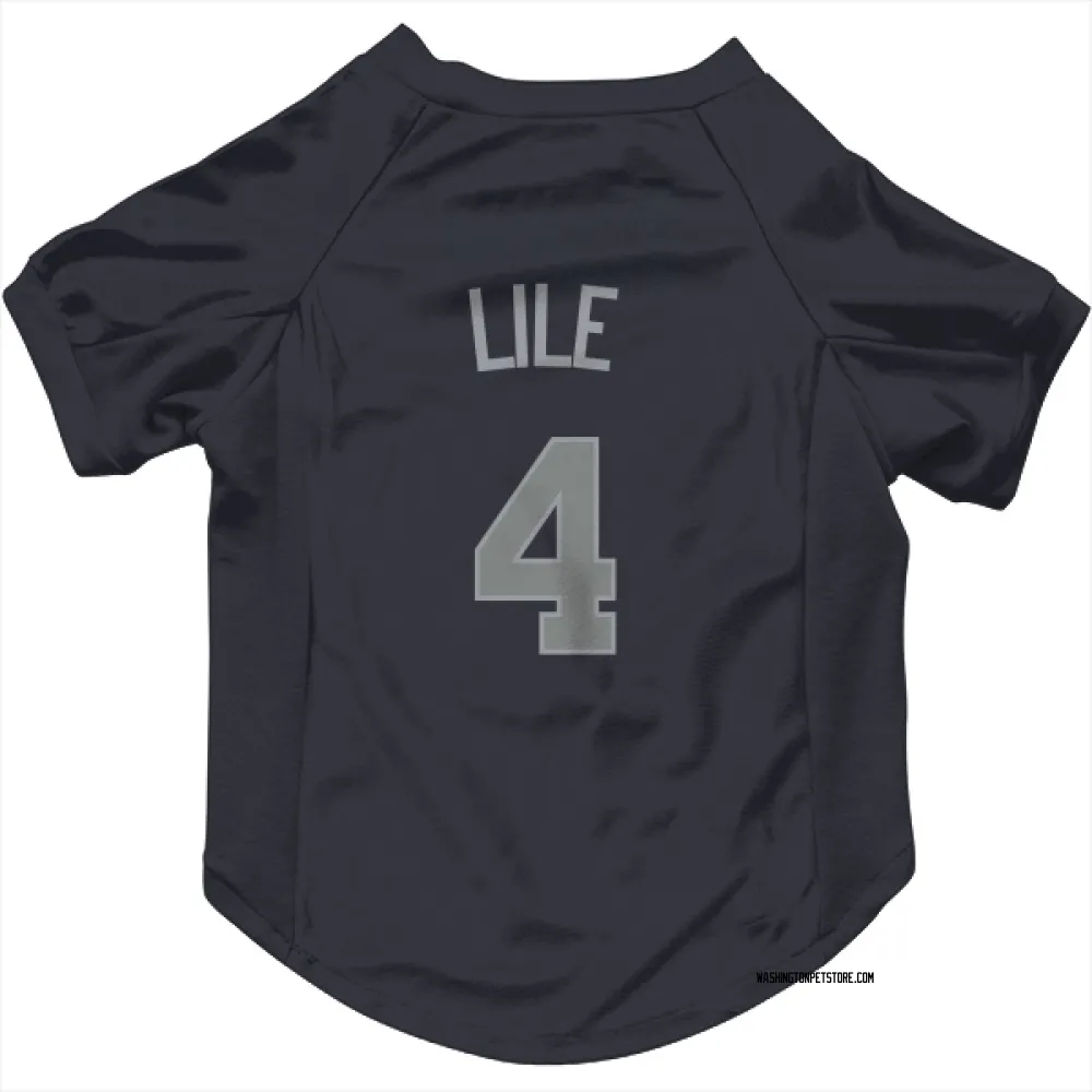 Washington Nationals Daylen Lile Navy Gray Pet Jersey for Dog & Cat