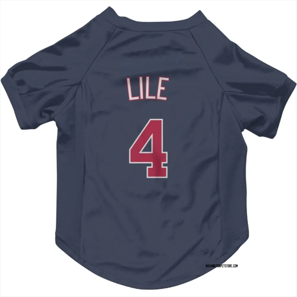 Washington Nationals Daylen Lile Navy Pet Jersey for Dog & Cat