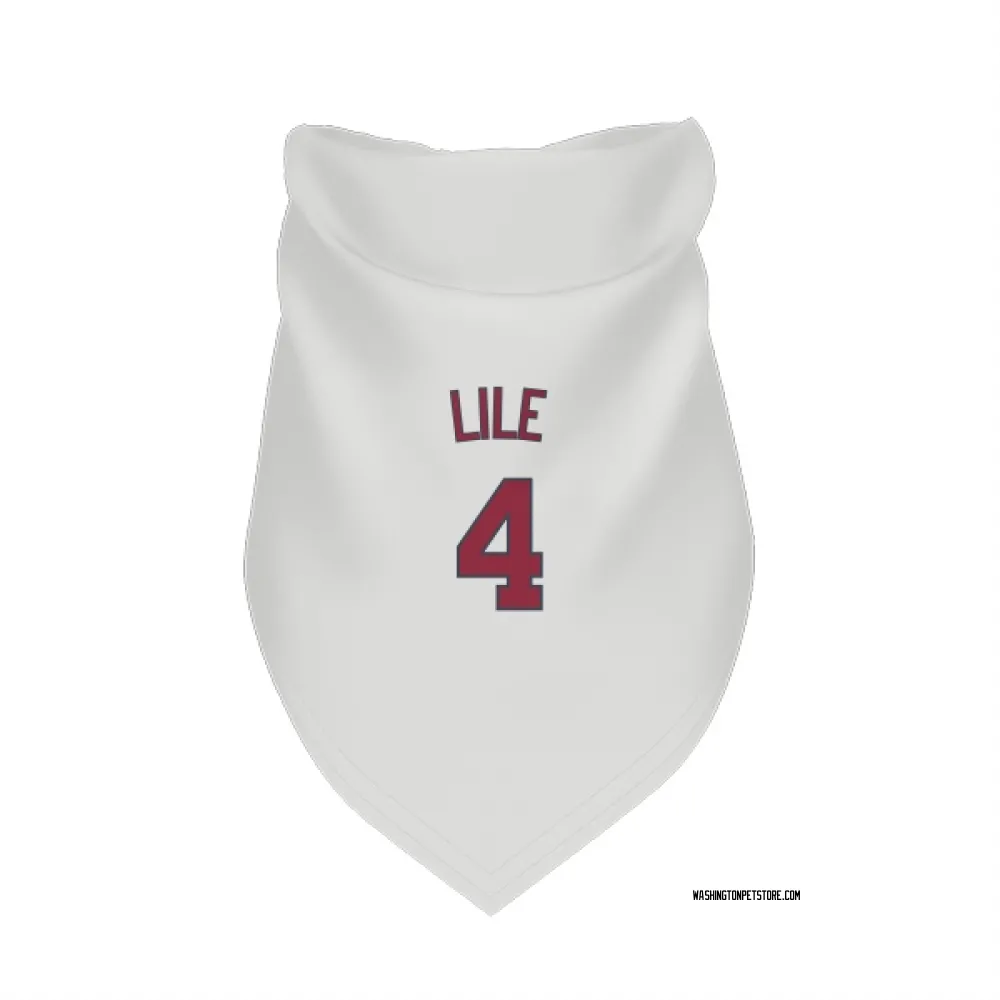 Washington Nationals Daylen Lile White Pet Bandana for Dog & Cat