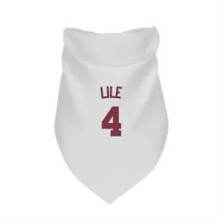 Washington Nationals Daylen Lile White Pet Bandana for Dog & Cat