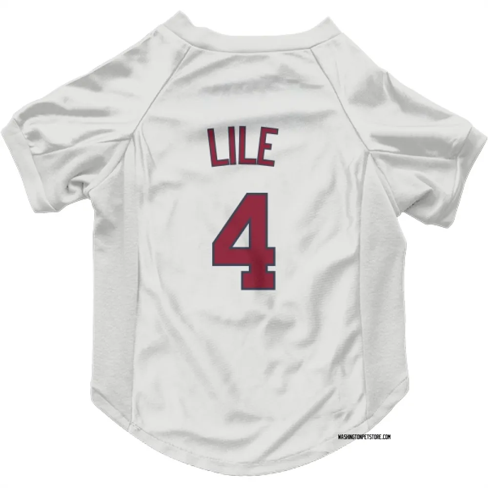 Washington Nationals Daylen Lile White Pet Jersey for Dog & Cat