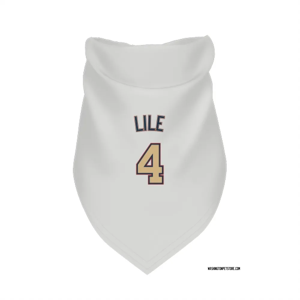 Washington Nationals Daylen Lile White/Gold Pet Bandana for Dog & Cat