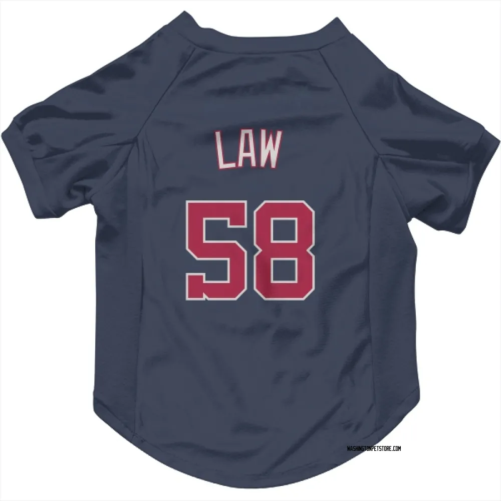 Washington Nationals Derek Law Navy Pet Jersey for Dog & Cat