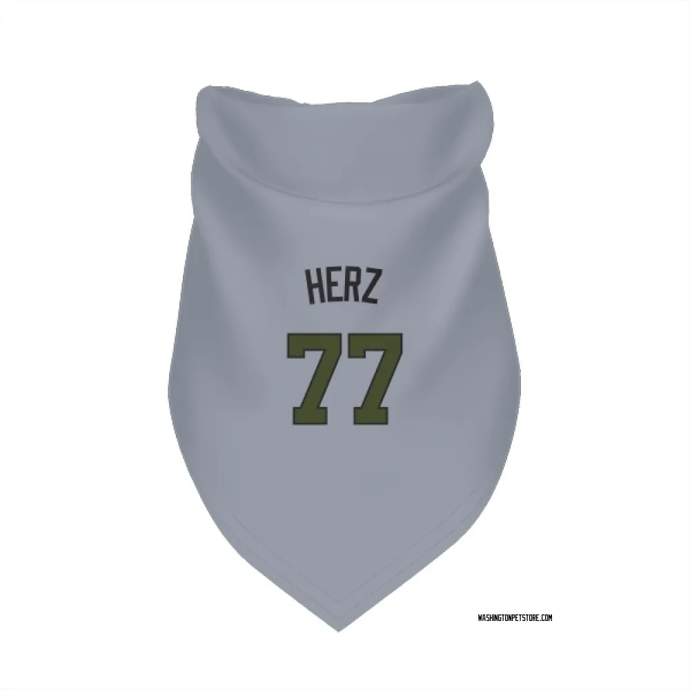 Washington Nationals DJ Herz Gray Pet Bandana for Dog & Cat