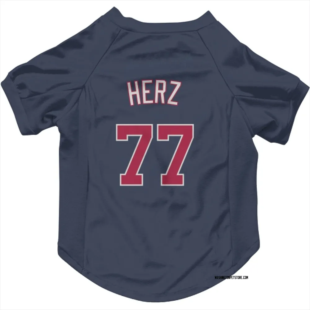 Washington Nationals DJ Herz Navy Pet Jersey for Dog & Cat