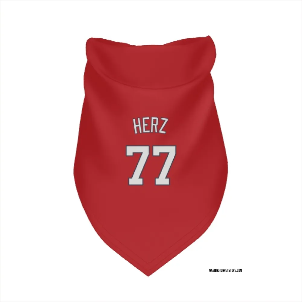 Washington Nationals DJ Herz Red Pet Bandana for Dog & Cat
