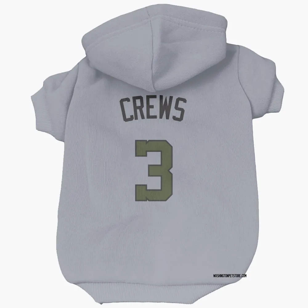 Washington Nationals Dylan Crews Gray Pet Hoodie for Dog & Cat