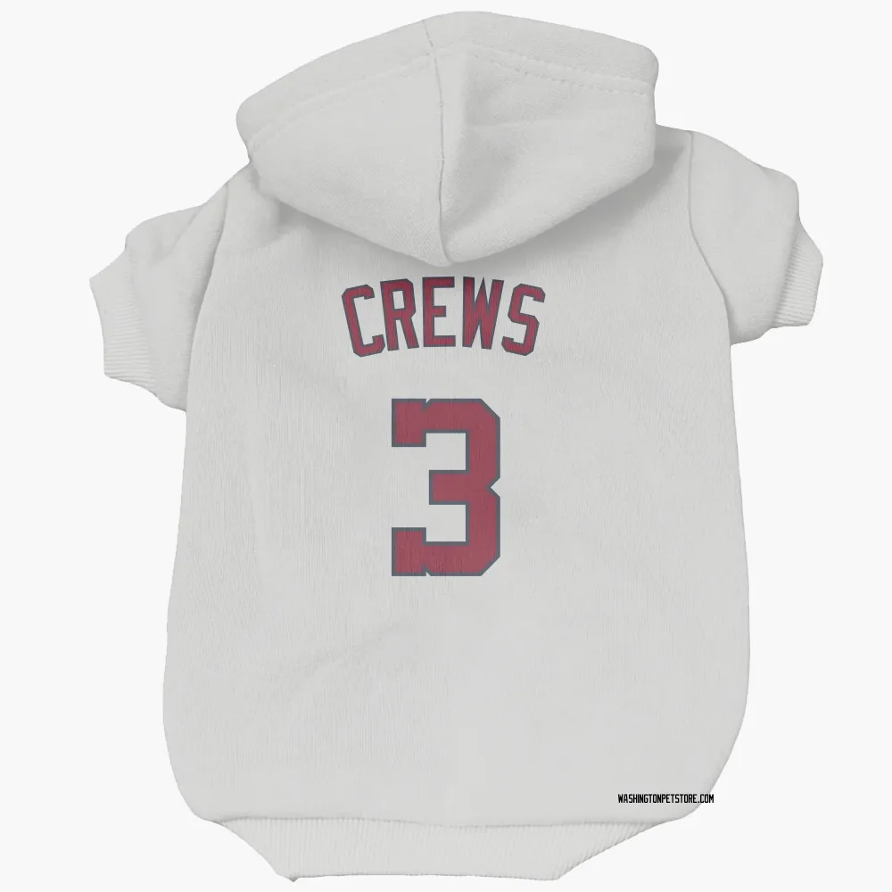 Washington Nationals Dylan Crews White Pet Hoodie for Dog & Cat