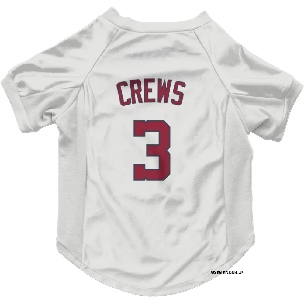 Washington Nationals Dylan Crews White Pet Jersey for Dog & Cat