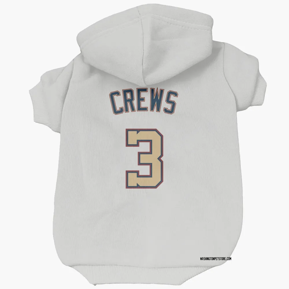 Washington Nationals Dylan Crews White/Gold Pet Hoodie for Dog & Cat