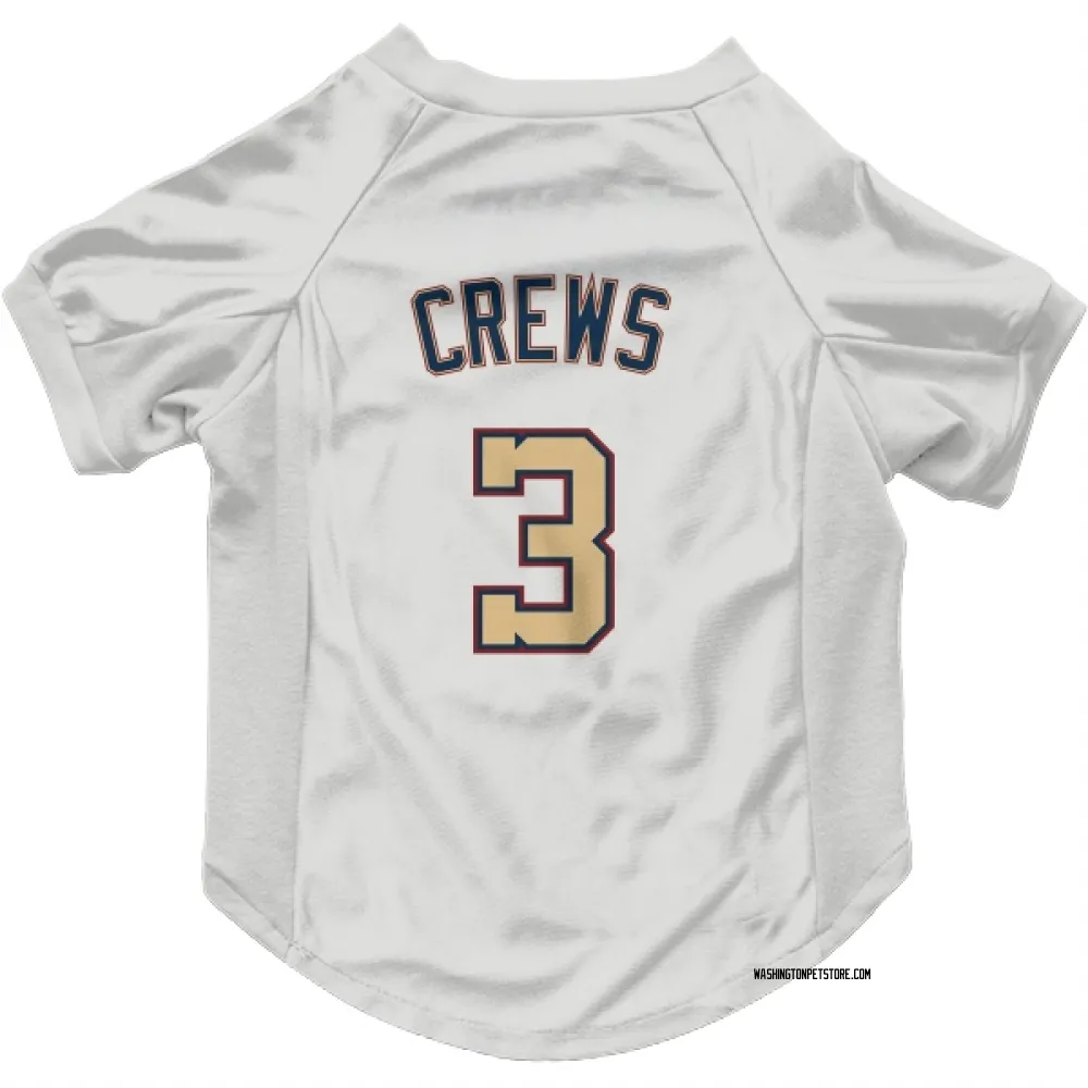 Washington Nationals Dylan Crews White/Gold Pet Jersey for Dog & Cat