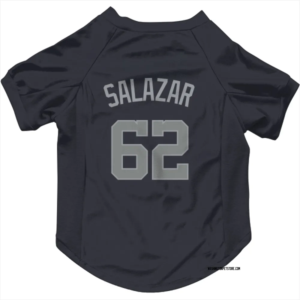 Washington Nationals Eduardo Salazar Navy Gray Pet Jersey for Dog & Cat