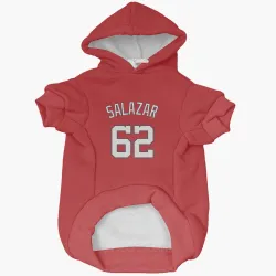 Washington Nationals Eduardo Salazar Red Pet Hoodie for Dog & Cat