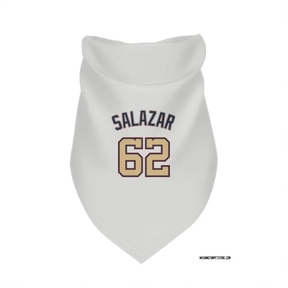 Washington Nationals Eduardo Salazar White/Gold Pet Bandana for Dog & Cat