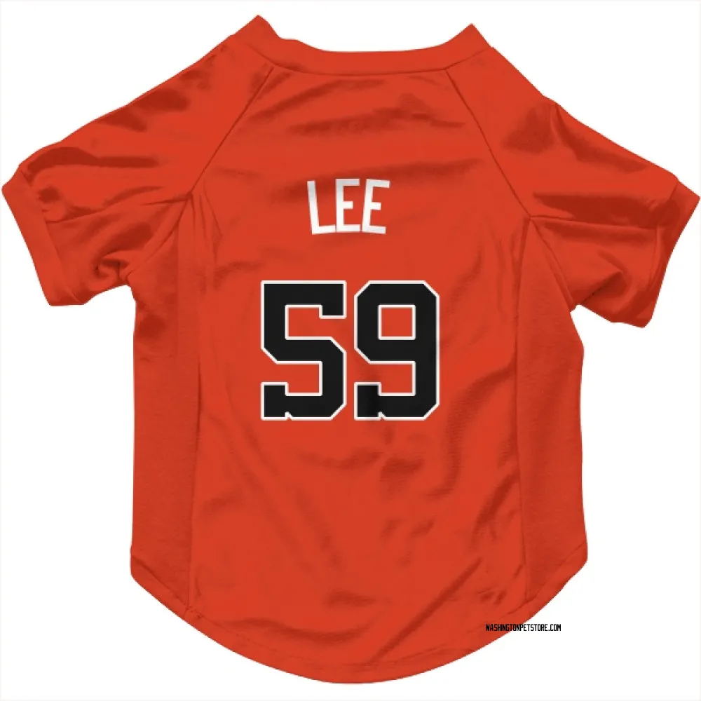Washington Nationals Evan Lee Orange Pet Jersey for Dog & Cat