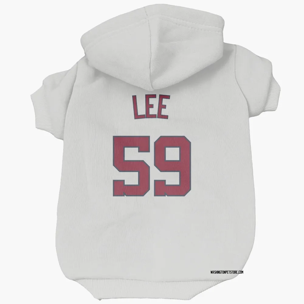 Washington Nationals Evan Lee White Pet Hoodie for Dog & Cat