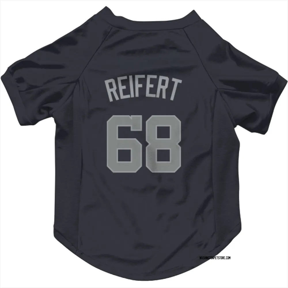 Washington Nationals Evan Reifert Navy Gray Pet Jersey for Dog & Cat
