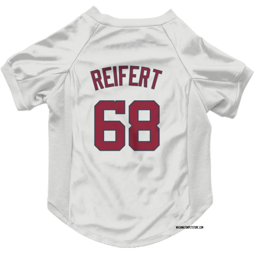 Washington Nationals Evan Reifert White Pet Jersey for Dog & Cat