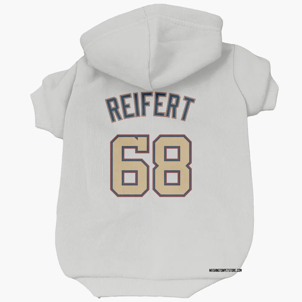 Washington Nationals Evan Reifert White/Gold Pet Hoodie for Dog & Cat