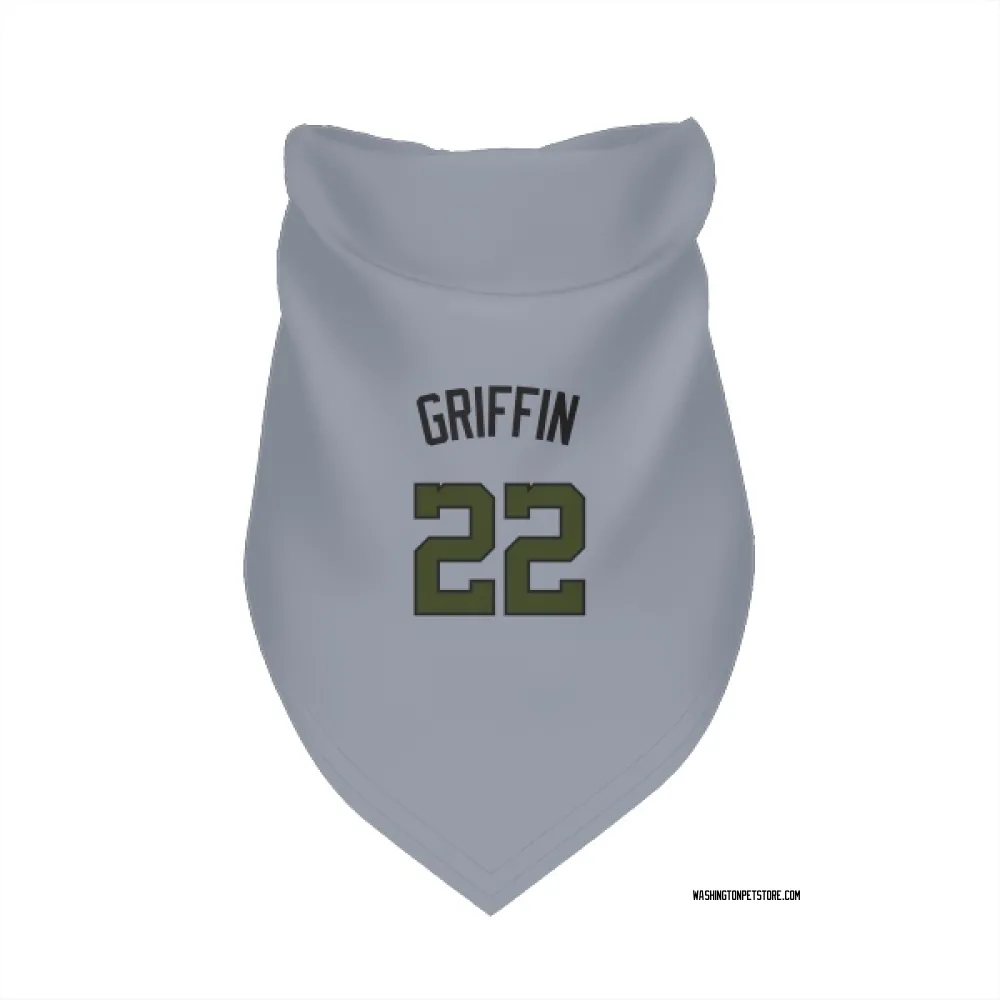 Washington Nationals Foster Griffin Gray Pet Bandana for Dog & Cat