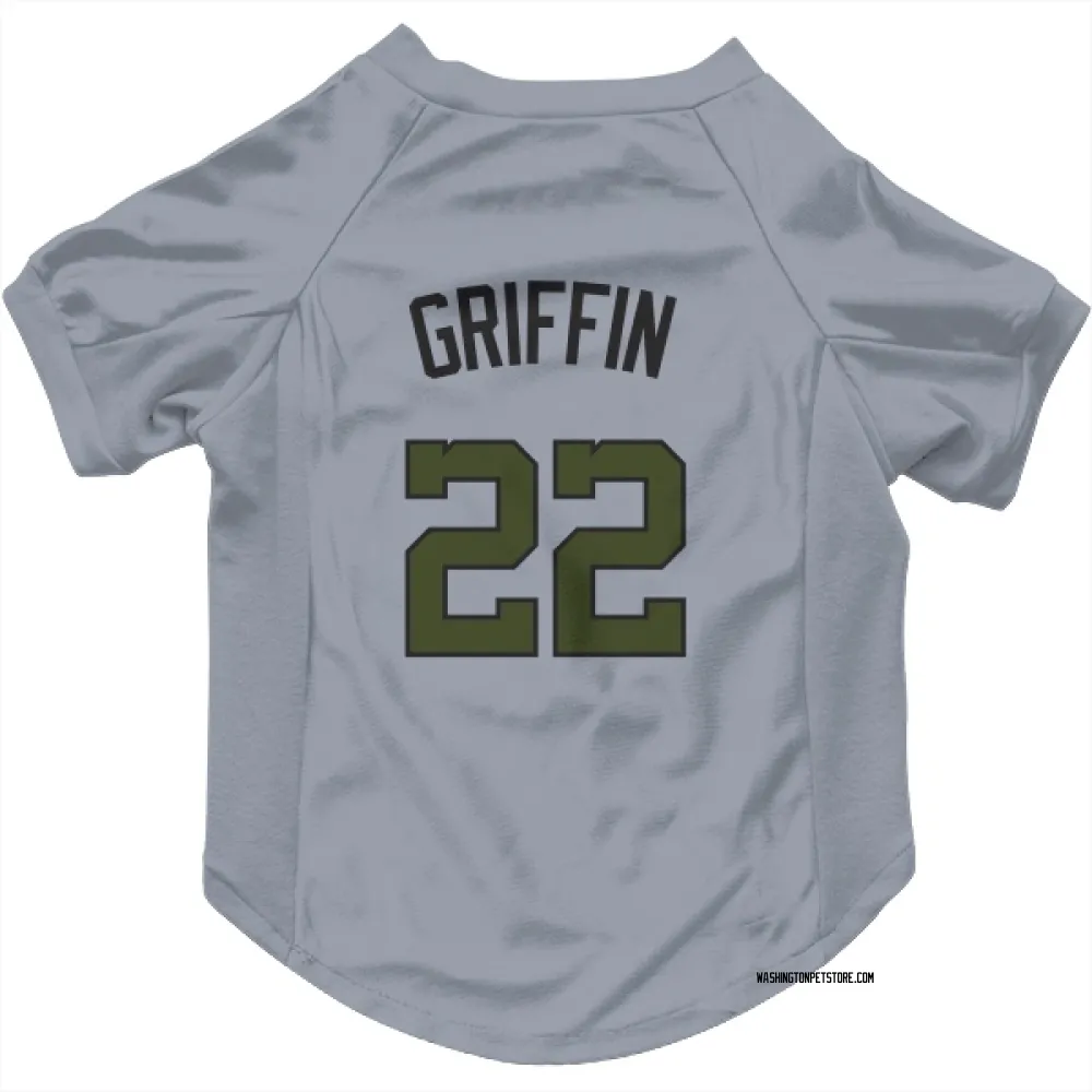 Washington Nationals Foster Griffin Gray Pet Jersey for Dog & Cat