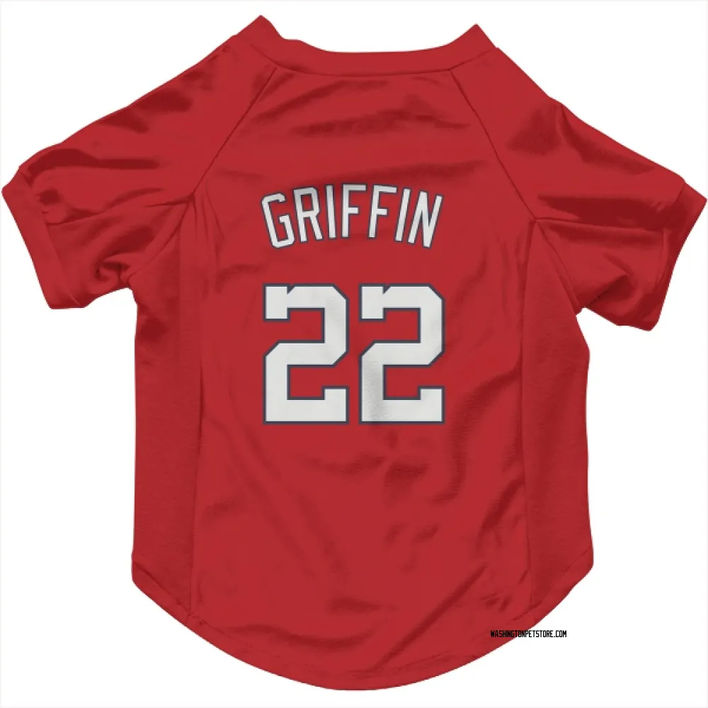 Washington Nationals Foster Griffin Red Pet Jersey for Dog & Cat