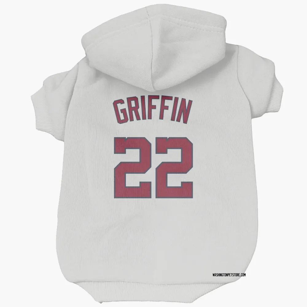 Washington Nationals Foster Griffin White Pet Hoodie for Dog & Cat