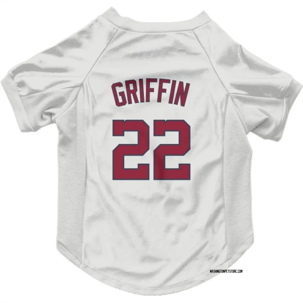 Washington Nationals Foster Griffin White Pet Jersey for Dog & Cat