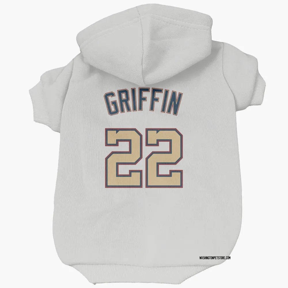 Washington Nationals Foster Griffin White/Gold Pet Hoodie for Dog & Cat